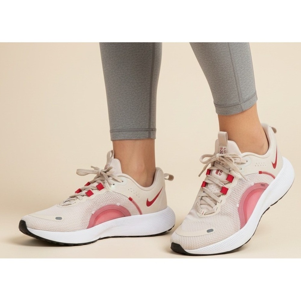 Nike React‎ Escape RN 2 Wmns Running Shoes US 11 Sneakers Beige Red DJ9976 102